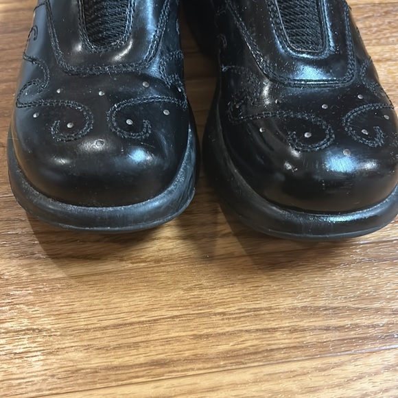 Dansko 90s Y2K Leather Wingtip Oxford Chunky Platform Shoes Made in Portugal - Picture 4 of 10